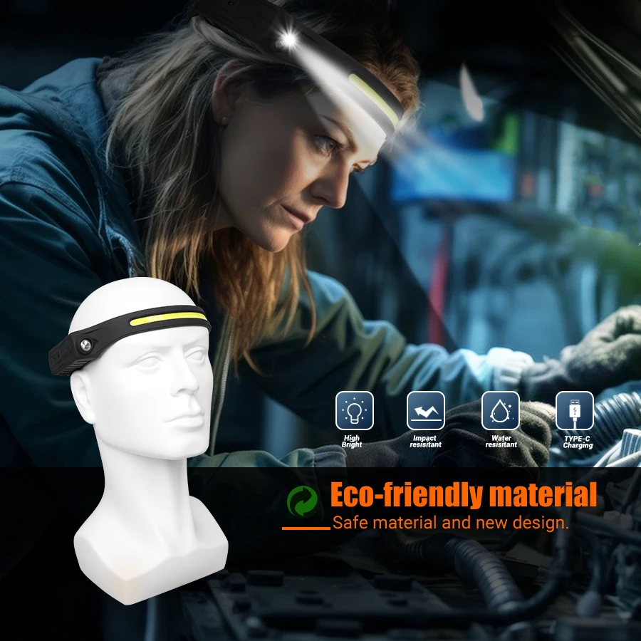 Rechargeable Headlight Motion  - Fishing Light ulasan dan harga