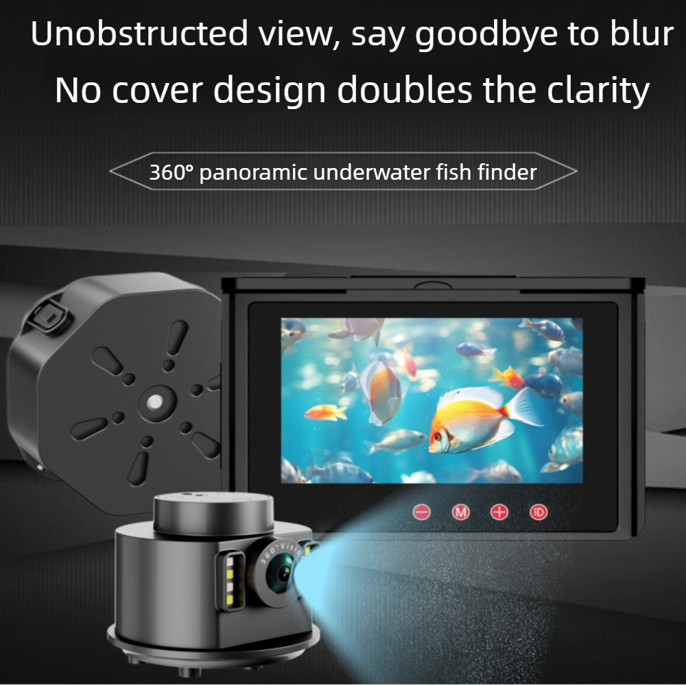 360° No-Cover Rotating Fish Fi - Fishing Depth Finder ulasan dan harga